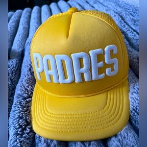 YELLOW SNAPBACK PADRES HAT